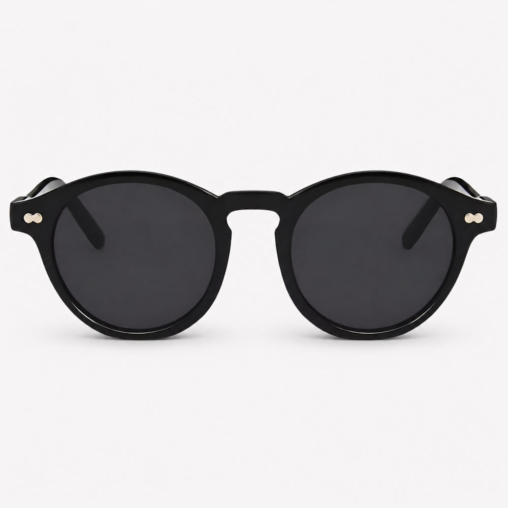 Bordighera Liguria — round acetate sunglasses with polarized UV400 lenses, by HARO Eyewear