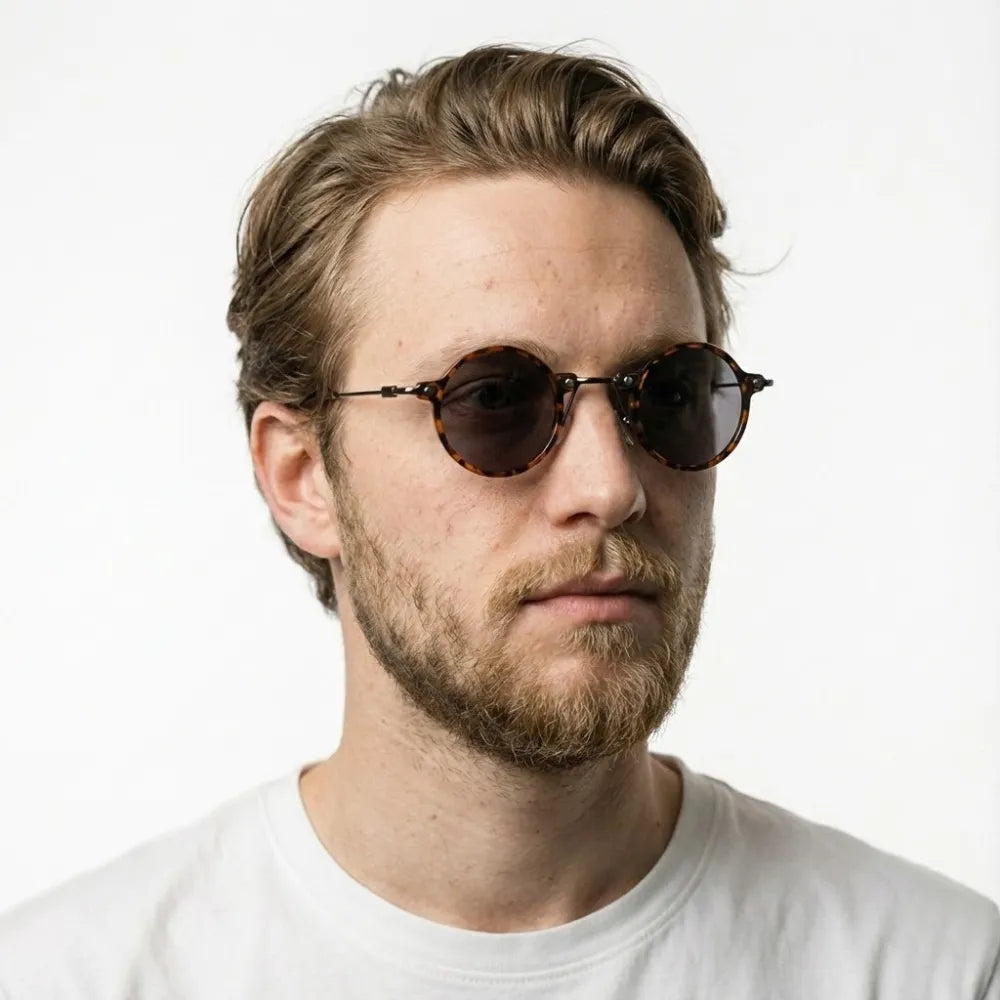 Sanremo 1947 petite round acetate sunglasses by HARO Eyewear